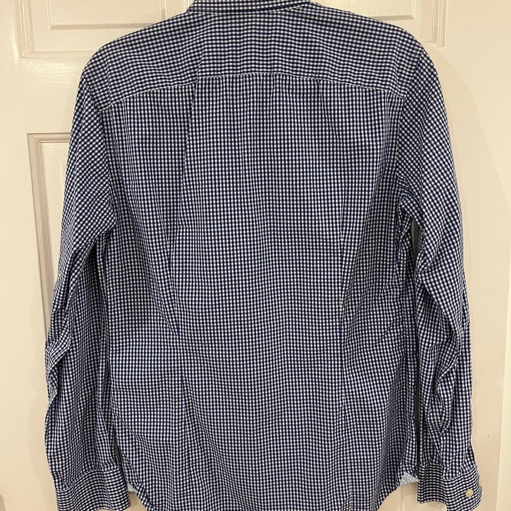 Banana Republic Men's Blue Checkered Shirt